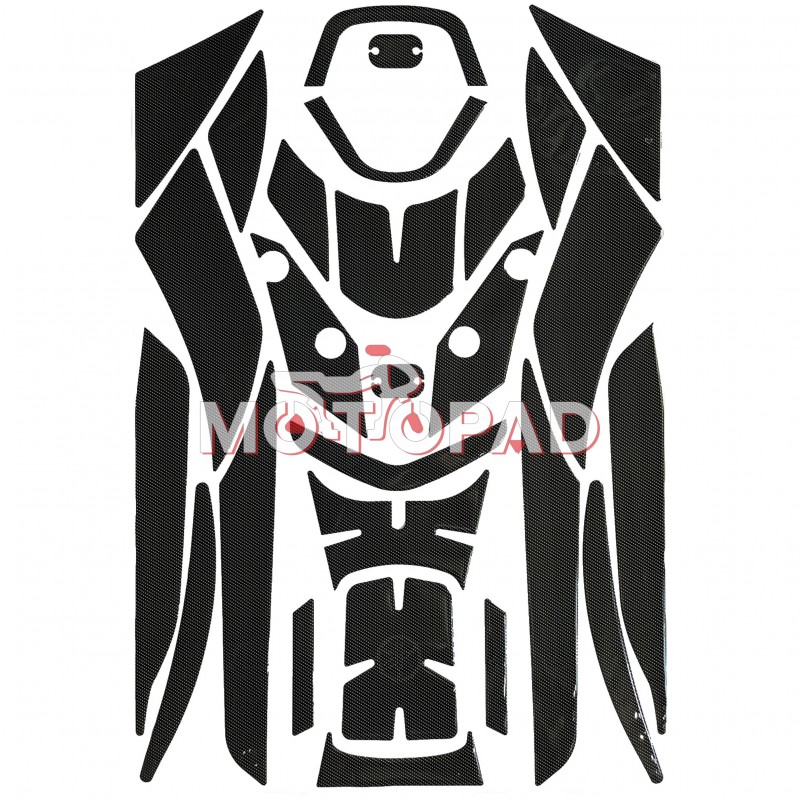 پد کامل بدنه ژله ای موتورسیکلت یاماها NMAX مدل کربن