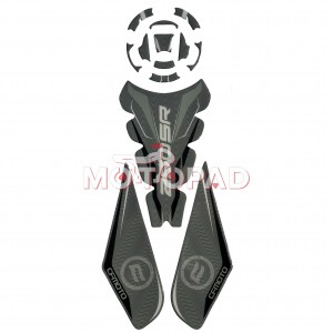 پد کامل باک ژله ای موتورسیکلت CF Moto Race مدل طوسی