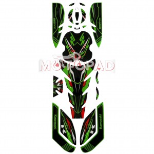 پد کامل باک ژله ای موتورسیکلت Kawasaki ZX25R مدل سبز اسپشیال