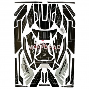 پد کامل بدنه ژله ای موتورسیکلت Honda ADV 160 مدل مشکی - سفید