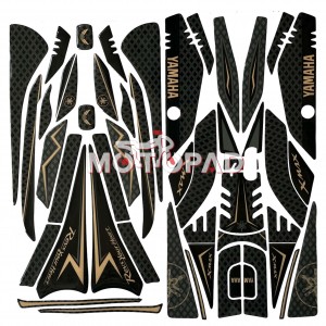 پد کامل بدنه ژله ای موتورسیکلت یاماها XMAX New مدل مشکی طلایی