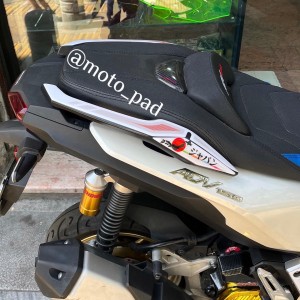 پد کامل بدنه ژله ای موتورسیکلت Honda ADV 150 مدل مشکی رگه سفید