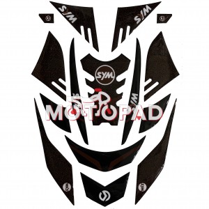 پد کامل بدنه ژله ای موتور سیکلت Sym J200 مدل قهوه ای