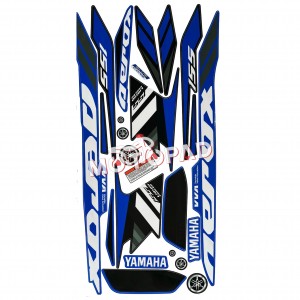 برچسب  چینی  لمینتی  موتور سیکلت یاماها aerox مدل آبی سفید