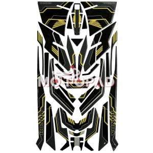 پد کامل بدنه ژله ای هوندا click 160 مدل زرد کربن