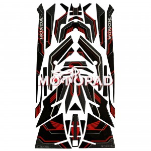 پد کامل بدنه ژله ای  هوندا click 160 مدل قرمز کربن