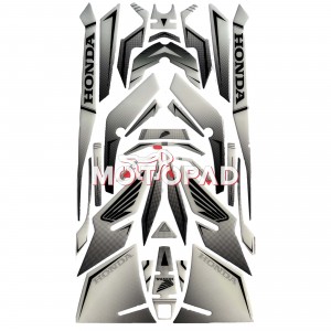 پد کامل بدنه ژله ای هوندا click 160 مدل سفید سایه مشکی