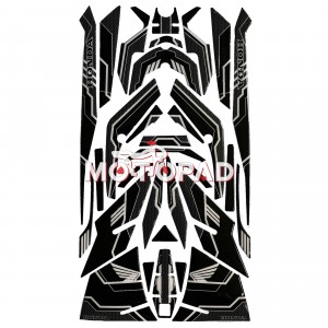 پد کامل بدنه ژله ای هوندا click 160 مدل مشکی سفید کربن