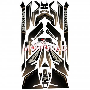 پد کامل بدنه ژله ای هوندا click 160 مدل مشکی سایه طلایی