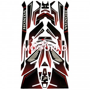 پد کامل بدنه ژله ای هوندا click 160 مدل مشکی سایه قرمز