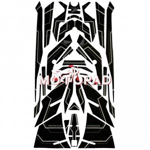 پد کامل بدنه ژله ای هوندا click 160 مدل مشکی خط سفید