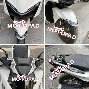 نمونه کار نصب شده پد کامل بدنه کلیک 160 و واریو 160