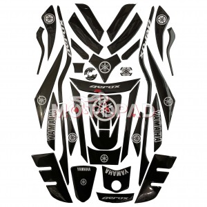 پد کامل بدنه ژله ای موتورسیکلت Aerox 155 مدل مشکی