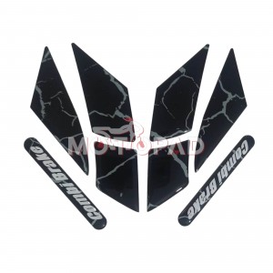 پد ژله ای گلگیر جلوی موتور سیکلت کلیک 150 مدل مشکی رگه طوسی