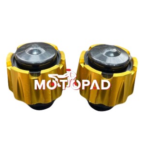 پروتکشن چرخ جلو موتور سیکلت ستاره ای مدل مشکی طلایی