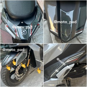 پد کامل بدنه ژله ای موتور سیکلت sym jt200 مدل آبی