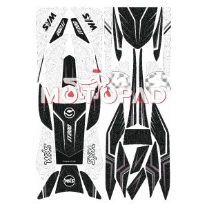 پد کامل بدنه ژله ای موتور سیکلت sym jt200 مدل سفید