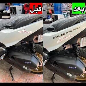 نمونه کار نصب شده مارک برجسته اصلی تایلندی موتور سیکلت مدل هوندا click 160
