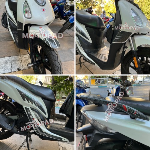نمونه کار نصب شده پد کامل بدنه موتور سیکلت sym sf180