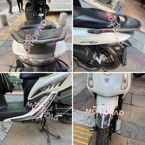 نمونه کار نصب شده پد کامل بدنه موتور سیکلت sym sf180