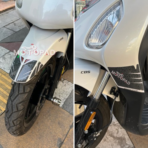 نمونه کار نصب شده پد کامل بدنه موتور سیکلت sym sf180