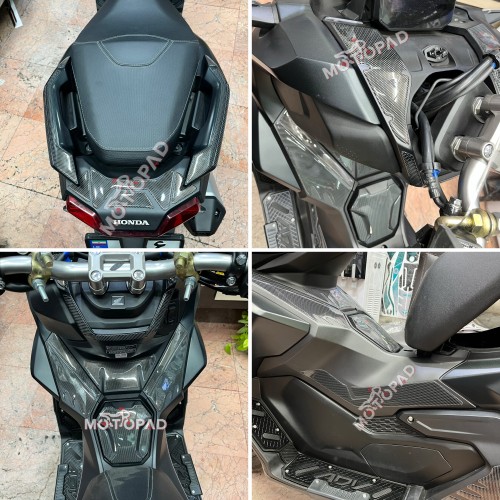 نمونه کار نصب شده پد کامل بدنه موتورسیکلت Honda ADV 160