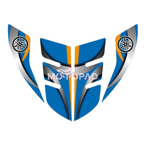 پد گلگیر کامل موتور سیکلت آیروکس aerox مدل آبی طلایی