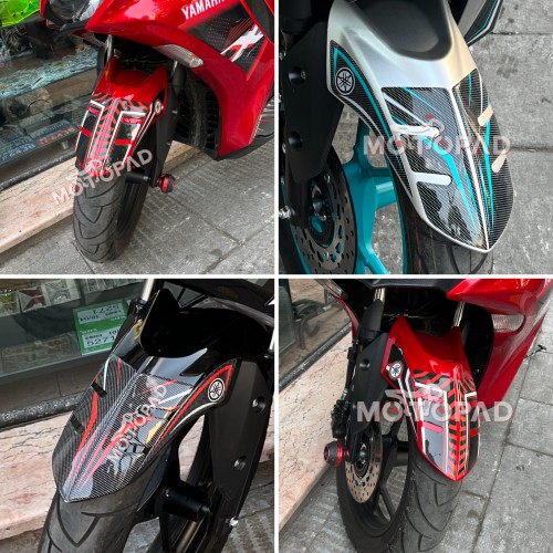 نمونه کار نصب شده پد گلگیر کامل موتور سیکلت آیروکس aerox