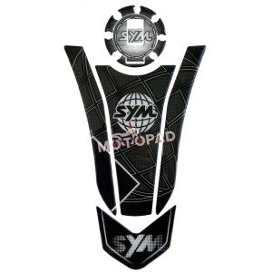 پد کامل بدنه ژله ای اس وای ام SYM مدل NA طرح مشکی سفید