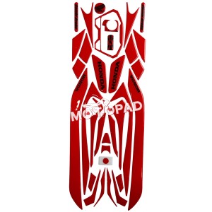 پد کامل بدنه ژله ای موتورسیکلت کلیک 150 Click مدل قرمز