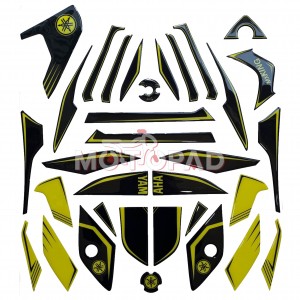 پد کامل بدنه ژله ای موتورسیکلت MX King مدل فسفری - مشکی