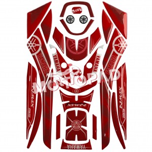 پد کامل بدنه ژله ای موتورسیکلت یاماها NMAX مدل قرمز