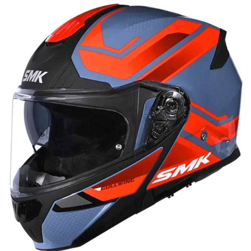 کلاه کاسکت فک متحرک SMK مدل GULLWING SUPERTOUR ORANGE