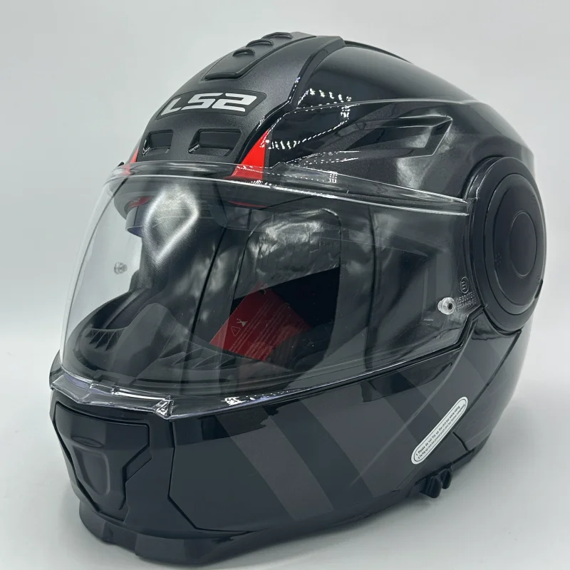 کلاه کاسکت فک متحرک LS2 مدل SCOPE RED BLACK