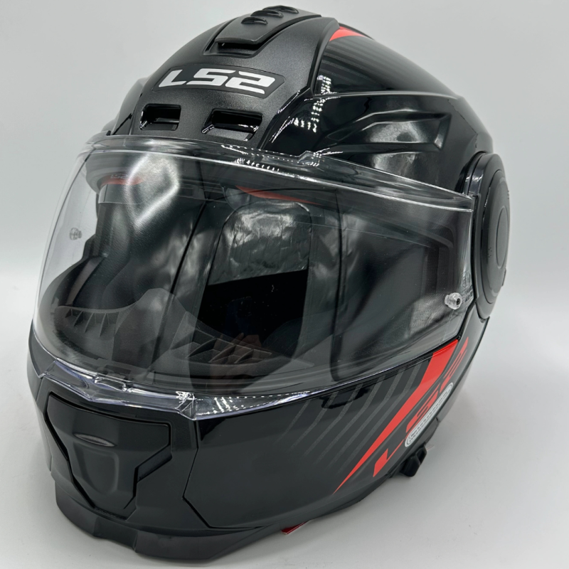 کلاه کاسکت فک متحرک LS2 مدل SCOPE BLACK RED