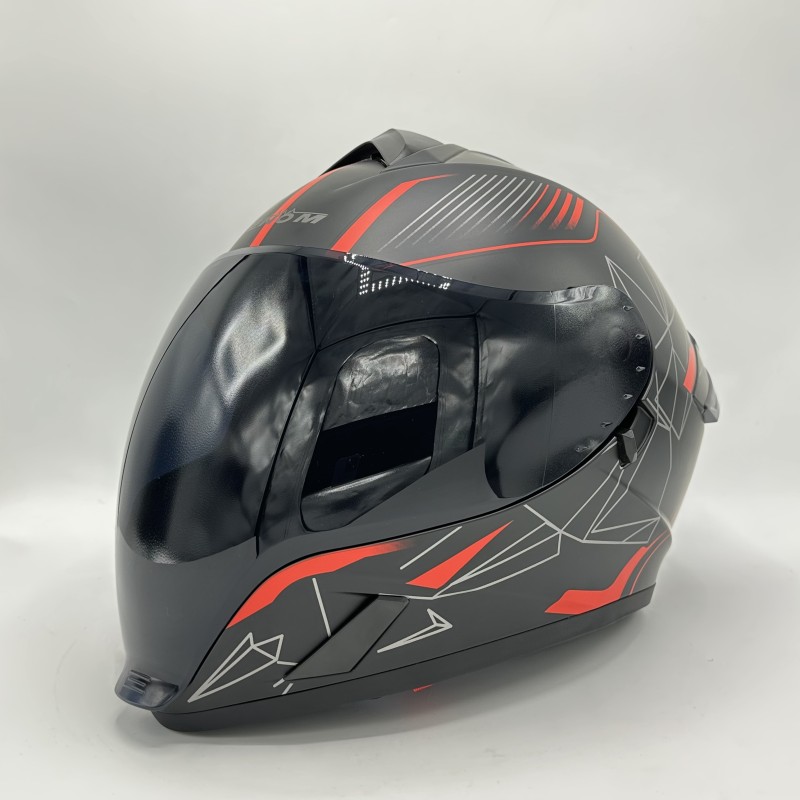 کلاه کاسکت فول فیس VENOM مدل BLACK REDLINE