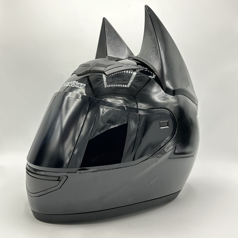 کلاه کاسکت فک ثابت دخترانه بتمنی VENOM مدل BLACK SHINY