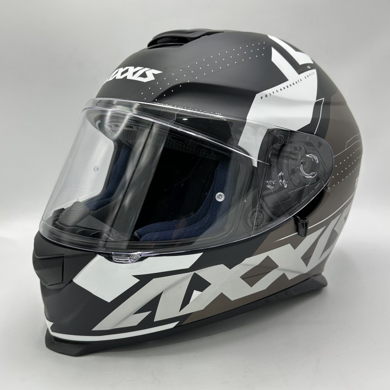 کلاه کاسکت فک ثابت AXXIS مدل EAGLE SV BLACK SILVER