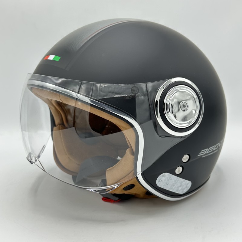 کلاه کاسک بدون‌فک BEON مدل B110 BLACK MATTE