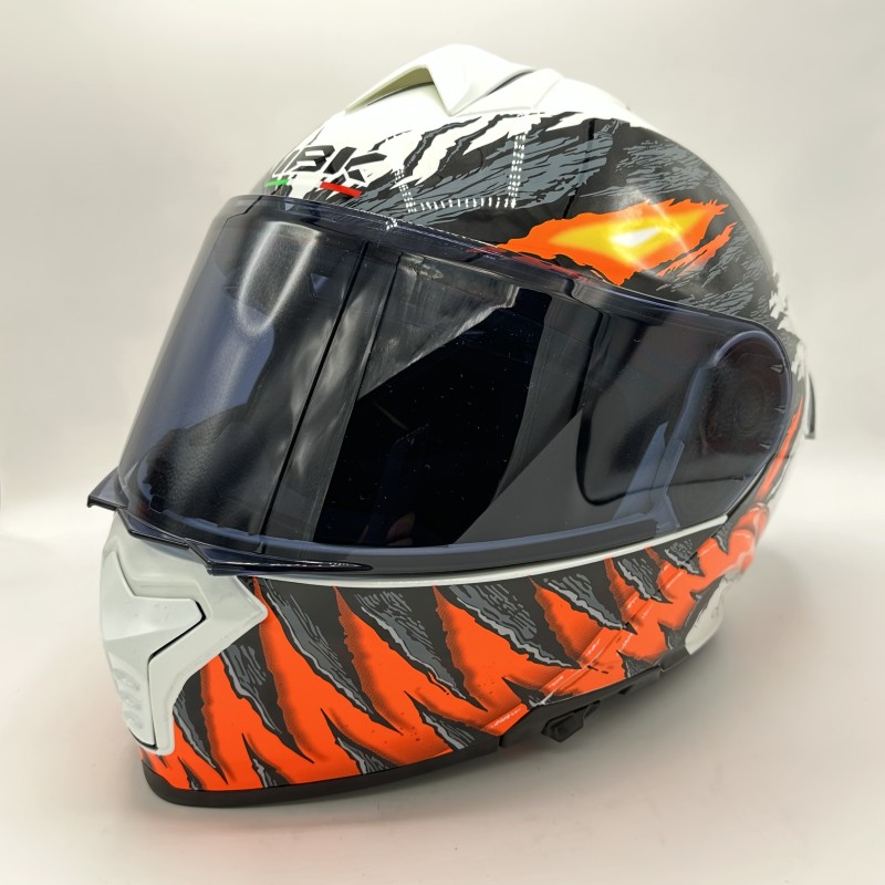 کلاه کاسکت فک متحرک IBK مدل MONSTER ORANGE