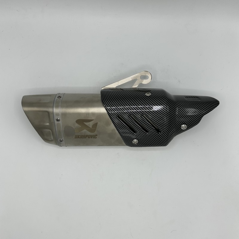 اگزوز  قهرمانی موتورسیکلت AKRAPOVIC کاور کربن مدل SILVER