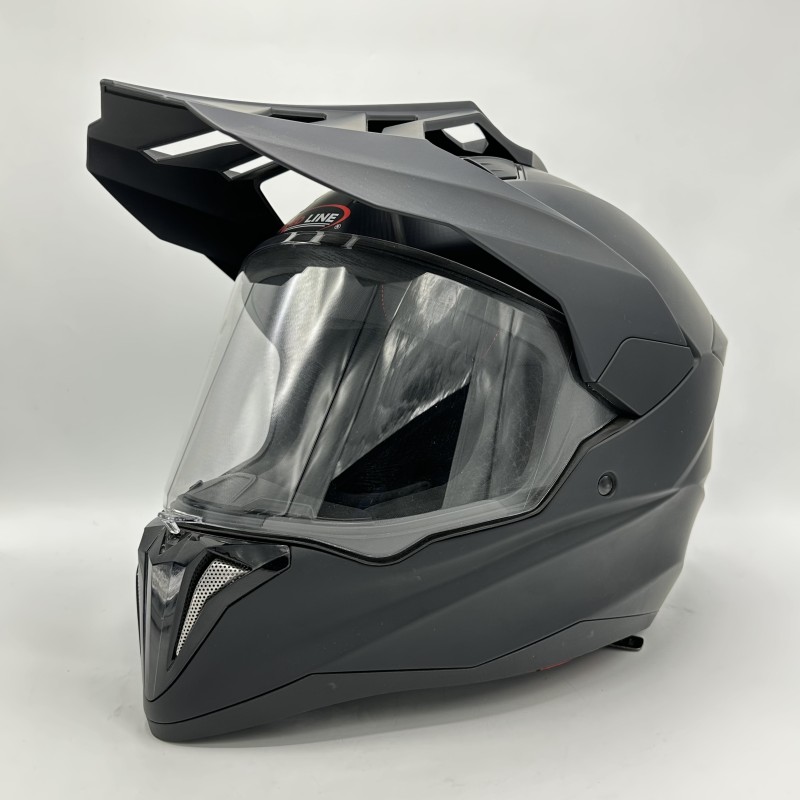 کلاه کاسکت فک ثابت ادونچری REDLINE 760 مدل BLACK MATTE