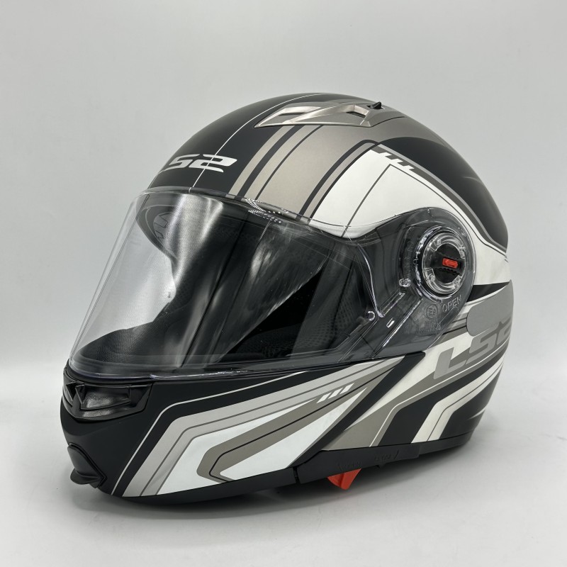 کلاه کاسکت فک متحرک LS2 FF370 مدل WHITE GRAY