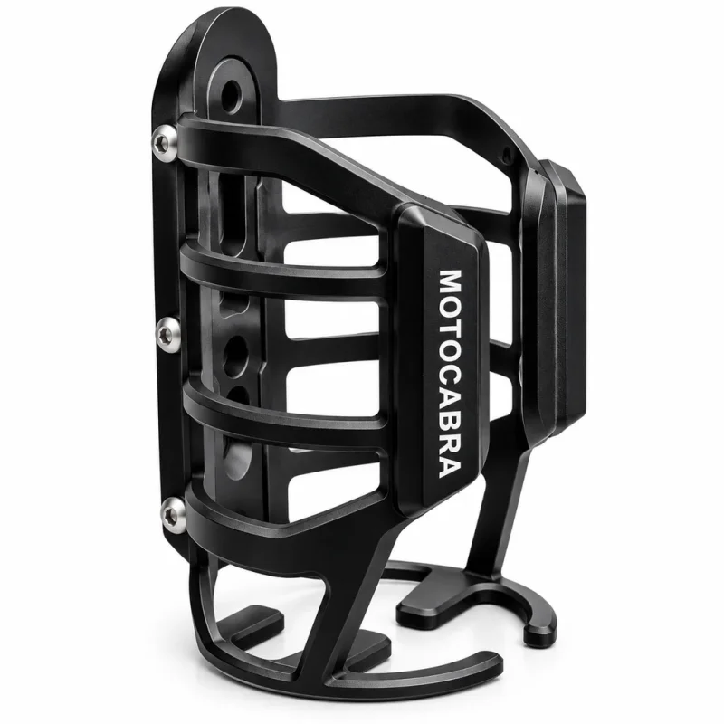 نگهدارنده لیوان و قمقمه موتورسیکلت مدل Motocabra - بدنه CNC آلومینیومی