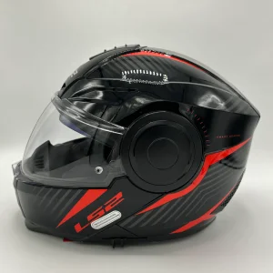 کلاه کاسکت فک متحرک LS2 مدل SCOPE BLACK RED