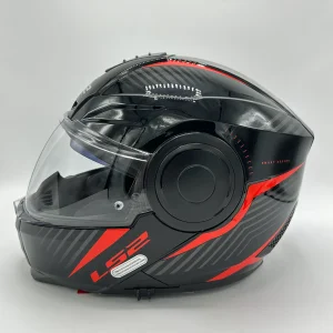 کلاه کاسکت فک متحرک LS2 مدل SCOPE BLACK RED