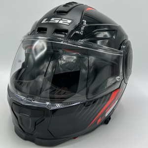 کلاه کاسکت فک متحرک LS2 مدل SCOPE BLACK RED