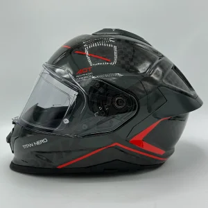 کلاه کاسکت فک ثابت SMK TITAN CARBON NERO مدل GL-263