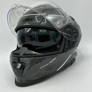 کلاه کاسکت فک ثابت SMK TITAN CARBON NERO مدل GL-261