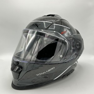 کلاه کاسکت فک ثابت SMK TITAN CARBON NERO مدل GL-261